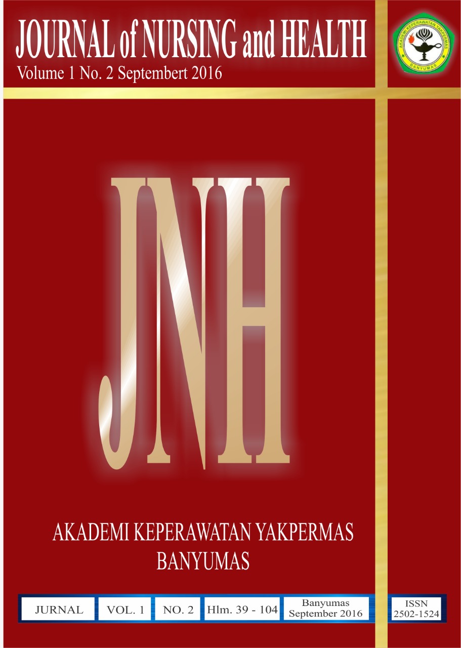 					View Vol. 1 No. 2 (2016): Journal of Nursing and Health
				
